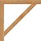 Ekena Millwork Traditional Block Rough Sawn Bracket, Western Red Cedar, 4"W x 42"D x 42"H BKT04X42X42TRA05RWR - alternate 3